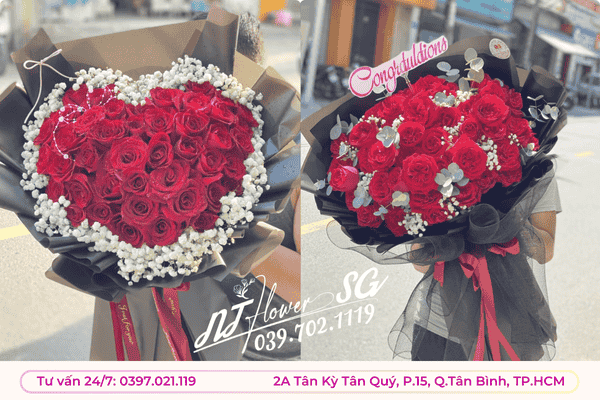 Bó Hoa Hồng Đỏ Tại Tân Bình